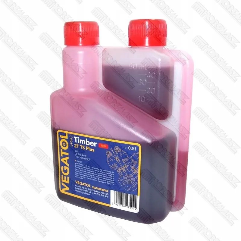 Olaj Vegatol Vpro Timber 2T 0,5L Piros Adagoló