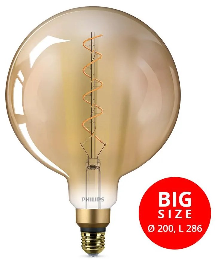 Philips LED Izzó VINTAGE Philips E27/4,5W/230V 1800K P2344A
