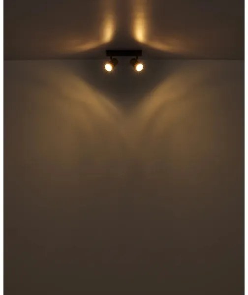 Globo 57851-2 - Spotlámpa BRISBON 2xGU10/25W/230V fehér/króm