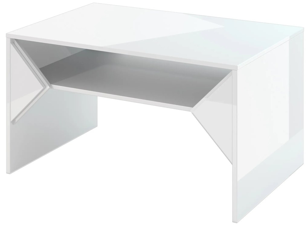 Dohányzóasztal Tonfir (fényes fehér). 1055255