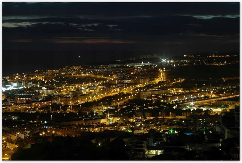 Poszterek 120x80 Tájkép éjszakai felvételen