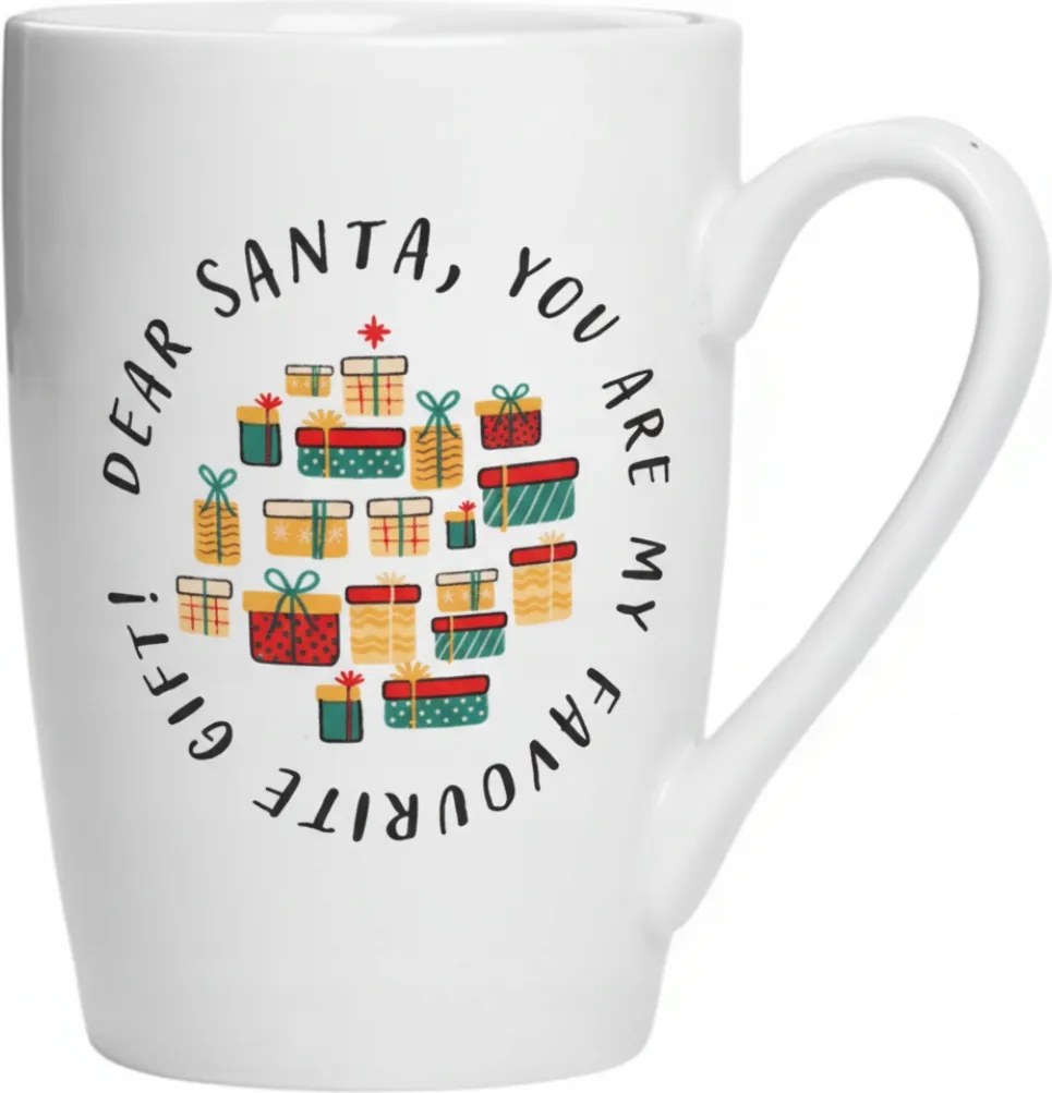 Karácsonyi bögre Mikulás Mikulásnapi Ünnepi Ajándék Fehér