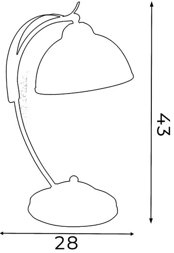 Asztali lámpa KORFU 1xE27/60W/230V