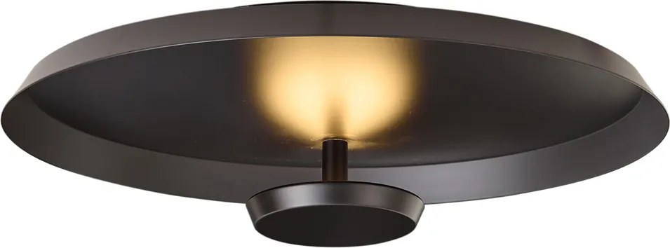 Modern mennyezeti lámpa matt fekete LED-del, 3 lépésben dimmelhető - Sombra