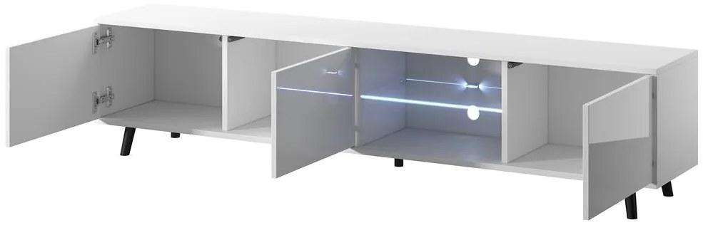 Tv szekrény/asztal Gal (világítással) (fehér). 1098631