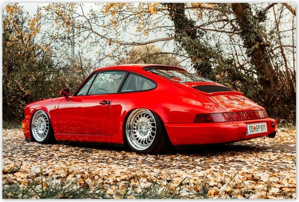 Poszterek 120x80 Piros Porsche Autó
