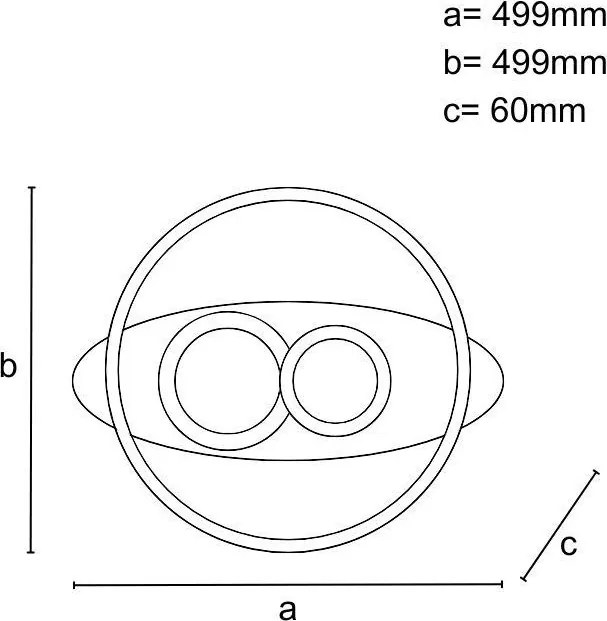 NEDES J1338-W Modern LED Mennyezeti Lámpa IP20