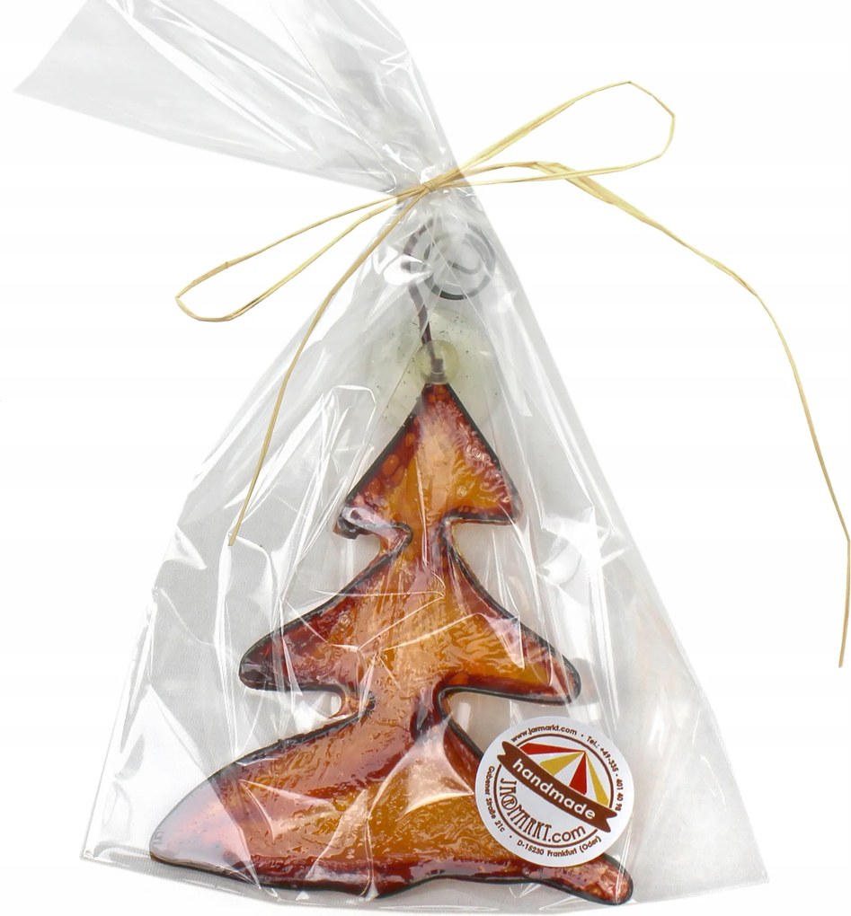 Kézműves karácsonyi dekoráció Narancssárga karácsonyfa