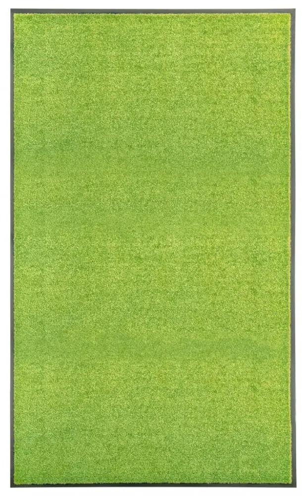 Zöld kimosható lábtörlő 90 x 150 cm