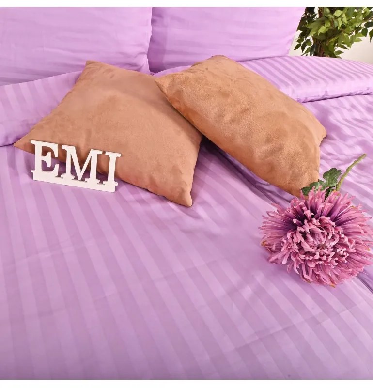 EMI lila damaszt ágyneműhuzat, Kis hengeres párnahuzat