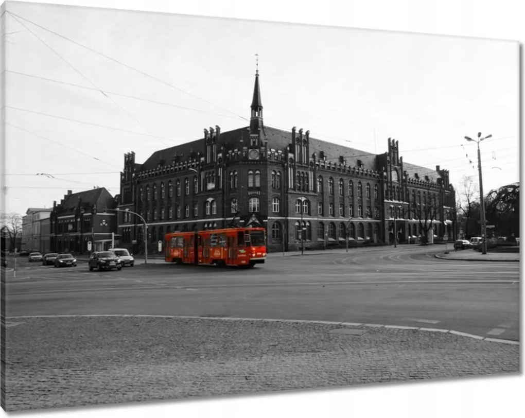 Vászonkép 100x70 Frankfurt Oder villamos