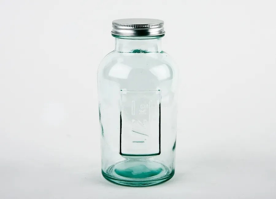 San miguel újrahasznosított üvegből készült 500ml-es befőttesüveg