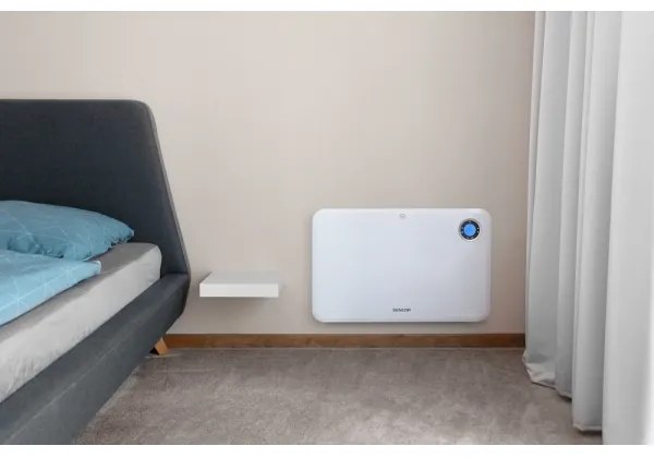 Sencor - Konvektor LCD-kijelzővel és termosztáttal 750W/1500W/230V IP24