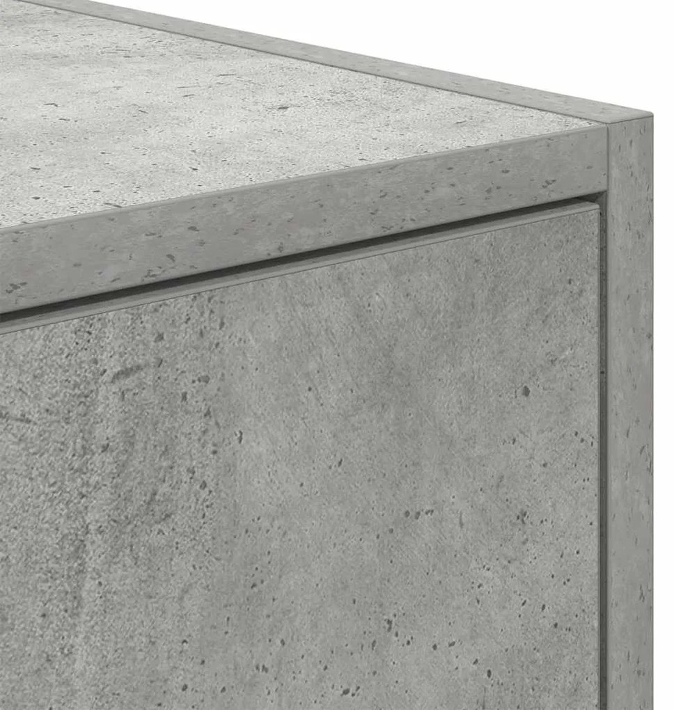 betonszürke szerelt fa TV-szekrény 60x31x25,5 cm