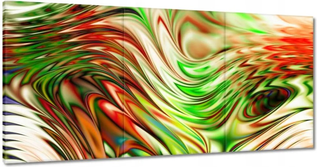 Festmények 120x60 Színes hullámok