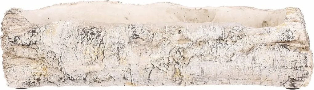 Virágtartó - virágláda, nyírfa utánzat, 32 x 12 x 8 cm, 32 cm