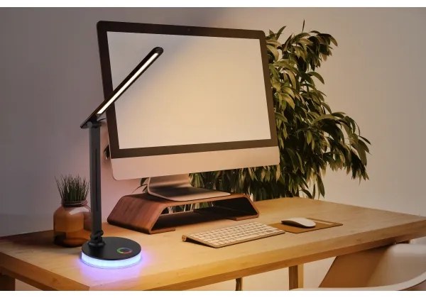 Globo 58445B - GERALDO LED RGBW állítható asztali lámpa LED/5W+2W/230V