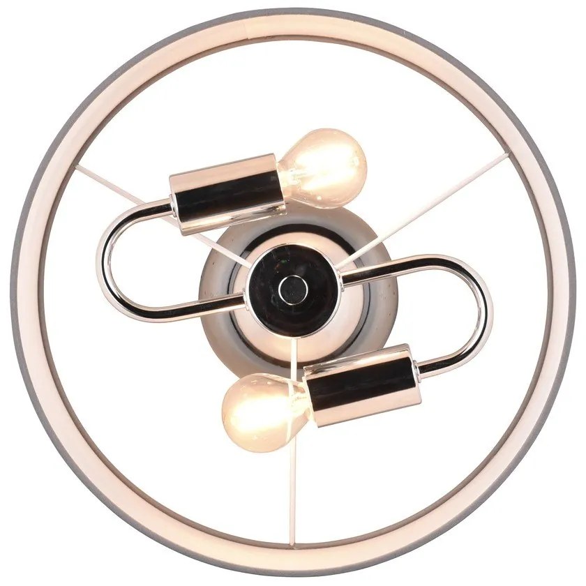 Szürke mennyezeti lámpa ø 30 cm Davos – Trio