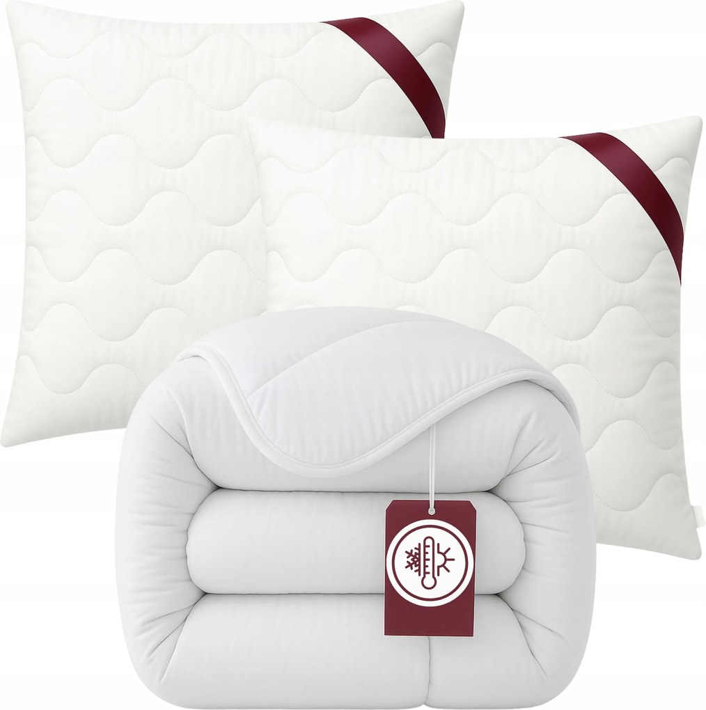 Paplan 160x200 Párnák 2x 70x80 Antiallergén Egész éves szett Lengyel