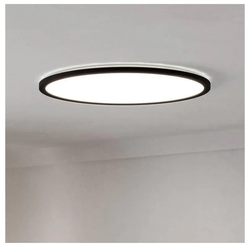 Eglo 901455-LED Dimmelhető fürdőszobai lámpa ROVITO-R 16,8W/230V pr.50cm IP44 fekete + távirányító