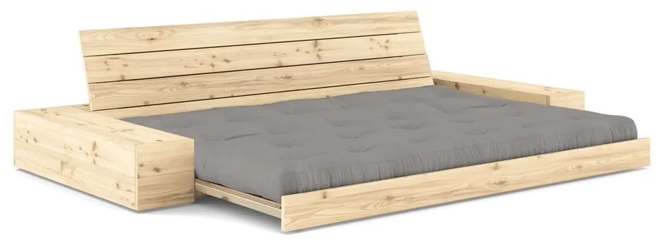 Szürke kinyitható kanapé 244 cm Base – Karup Design