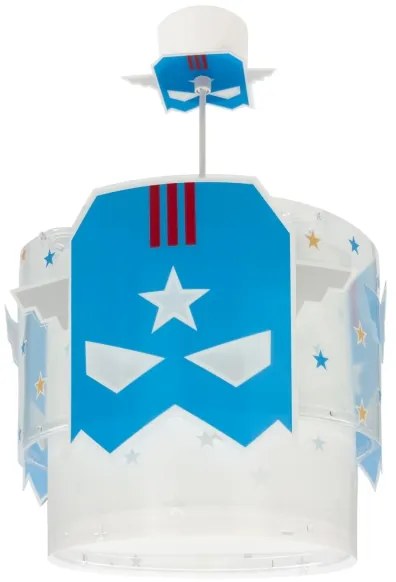 Dalber 61812 - Gyerek csillár KÉK HERO 1xE27/15W/230V