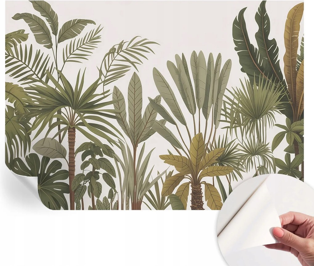 Öntapadós Mosható Fali Fotótapéta Egzotikus levelek 312x219 cm