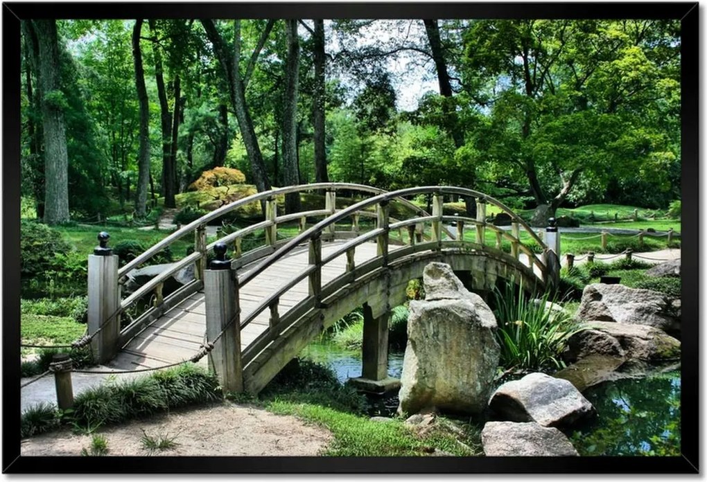 Poszterek keretben 60x40 Fa híd