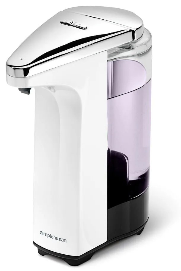 Fehér automata műanyag szappanadagoló 237 ml - simplehuman