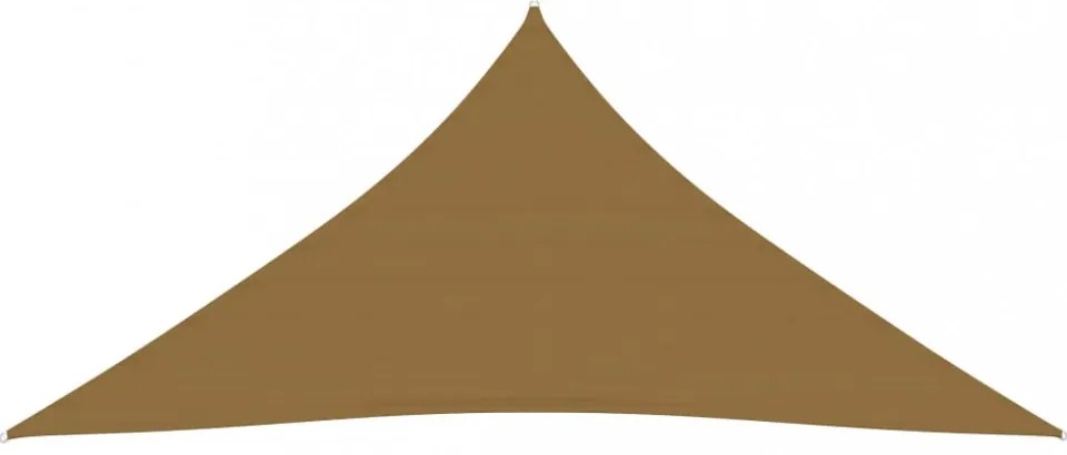 tópszínű HDPE napvitorla 160 g/m² 4,5 x 4,5 x 4,5 m