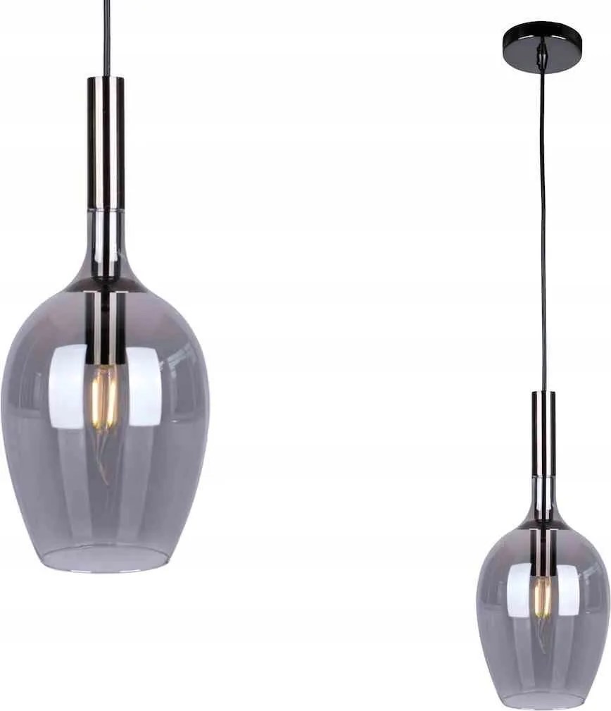 Lugano Smoked függőlámpa 1xE14