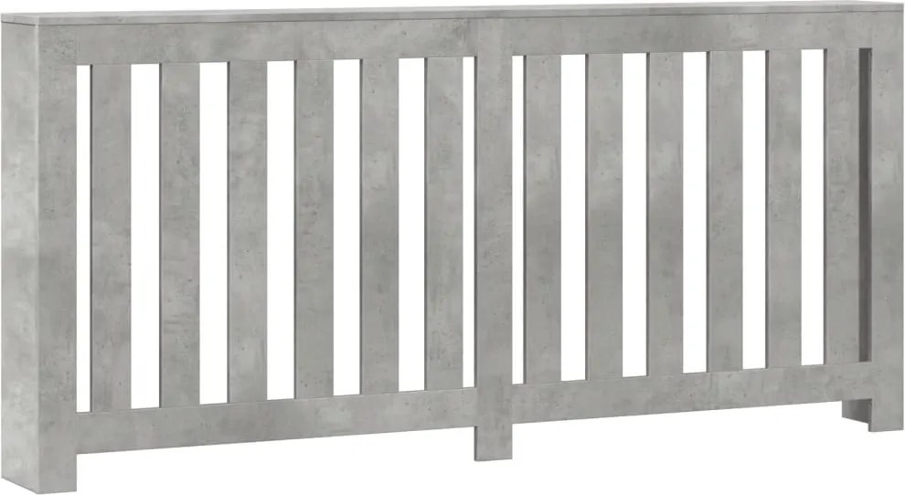 vidaXL betonszürke szerelt fa radiátorburkolat 175 x 20 x 82 cm
