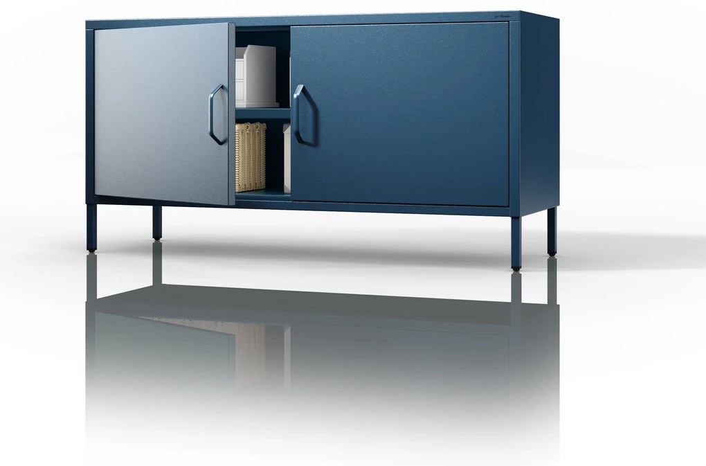 TV-szekrény lábakon ROSA, 1150 x 595 x 400 mm, Modern: sötétkék