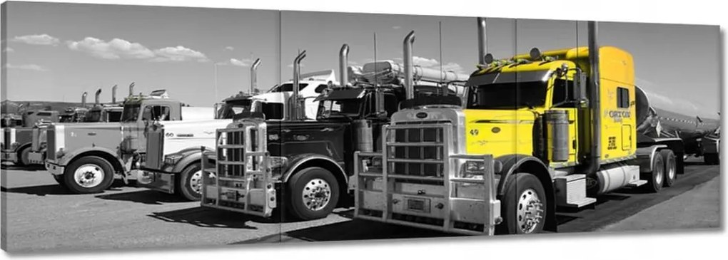 Vászonkép 60x20 Sárga teherautó az USA-ból