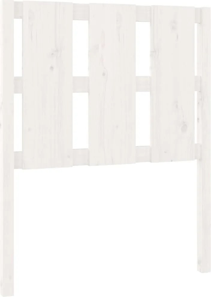 vidaXL fehér tömör fenyőfa ágyfejtámla 80,5x4x100 cm