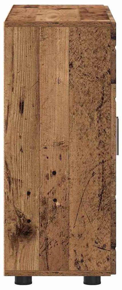 Széf polcokkal tárolóval Régi fa 55.5 x 29 x 100 cm Faanyag