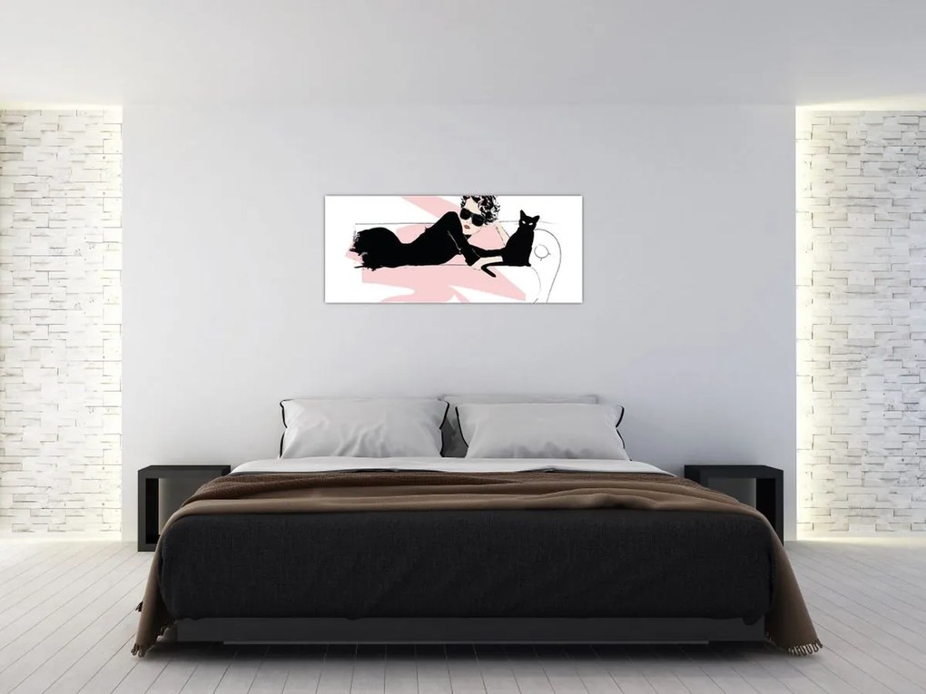 Kép - Fashion lady (120x50 cm)
