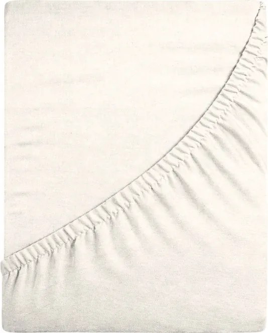 Jersey Gumis Lepedő 80x160 Vastag DeLux 155g Elefántcsont