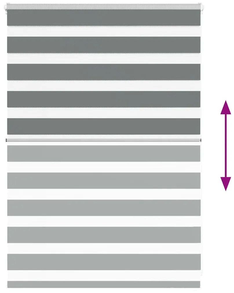 zebrafüggönnyel sötét szürke szövetszélesség 95,9 cm poliészter