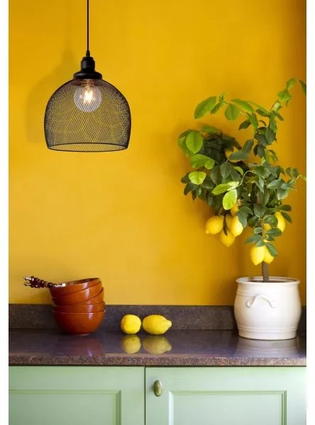 Lucide 43404/28/30 - Függeszték MESH 1xE27/60W/230V 28 cm