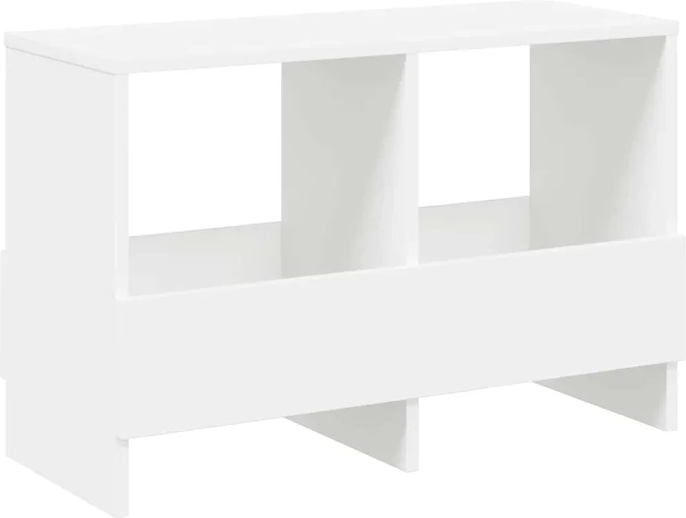 vidaXL Magazin állvány Fehér 68,5 x 30 x 45 cm