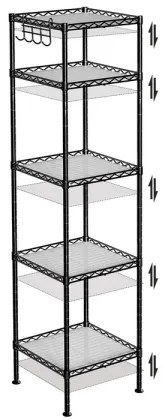 METRO állvány fekete