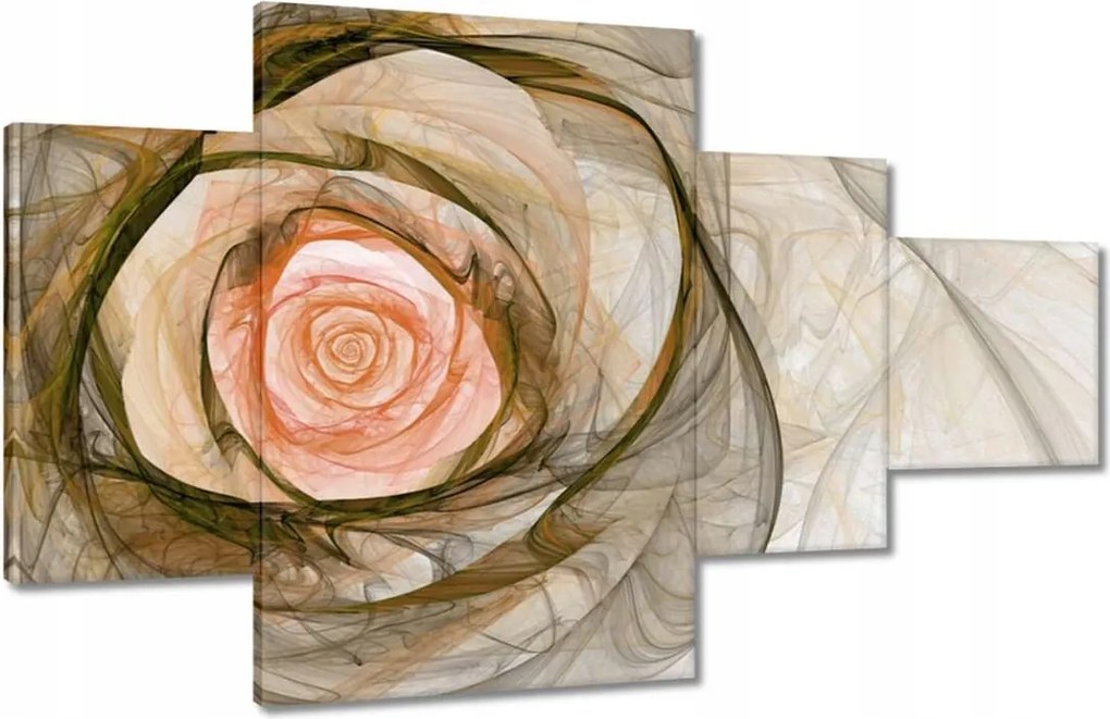 Vászonkép 130x80 Absztrakt rózsa virág