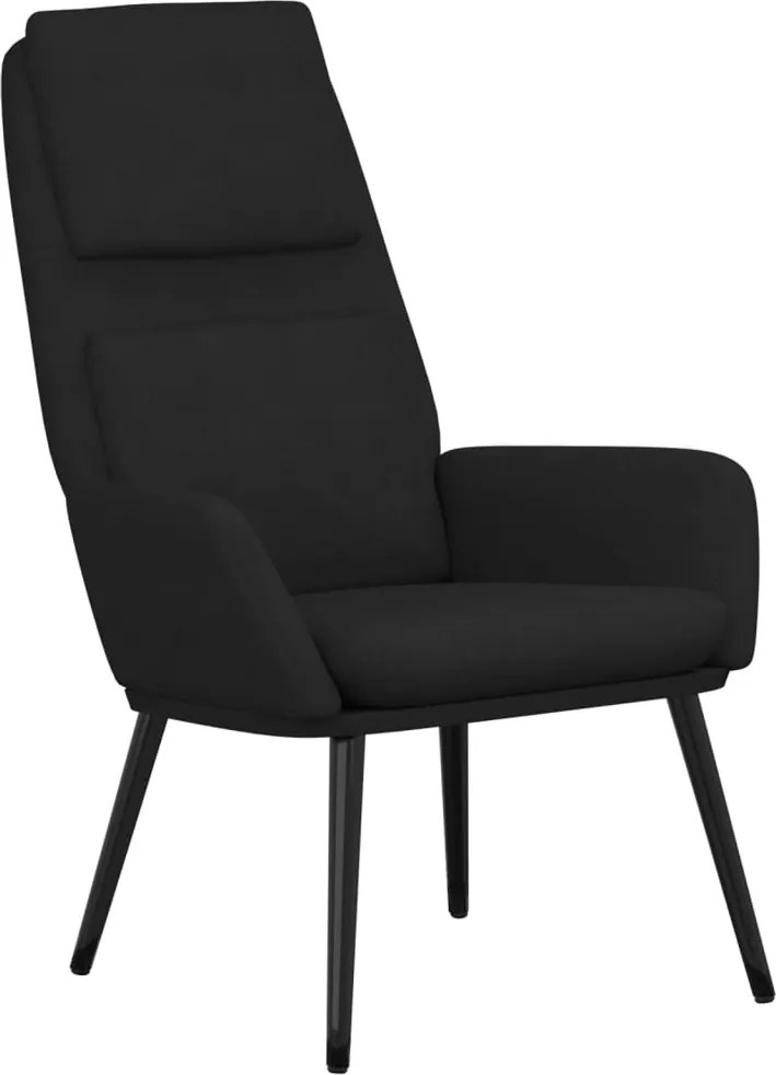 vidaXL fekete szövet pihenőfotel