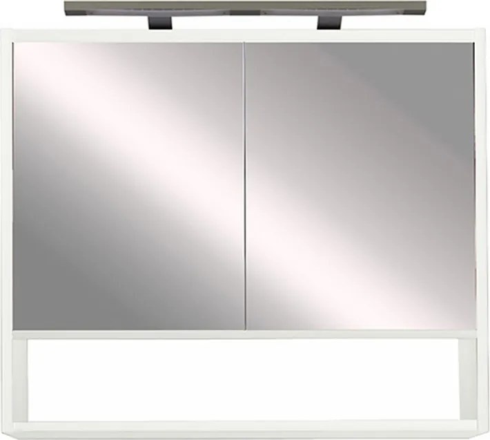 Luna 80 felső tükrös szekrény fehér