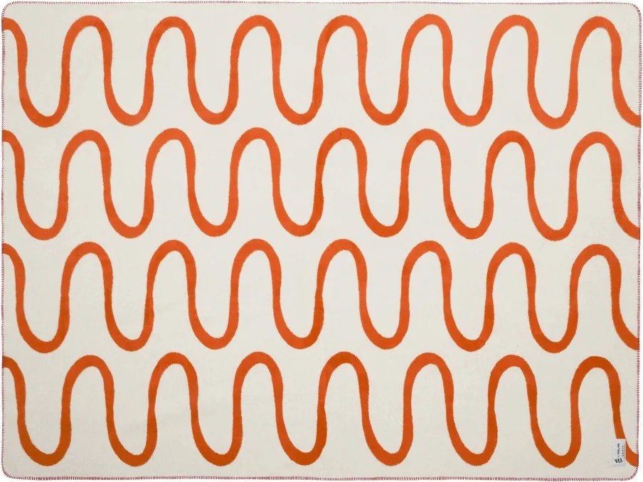 Narancssárga takaró 150x200 cm Swirl – noo.ma