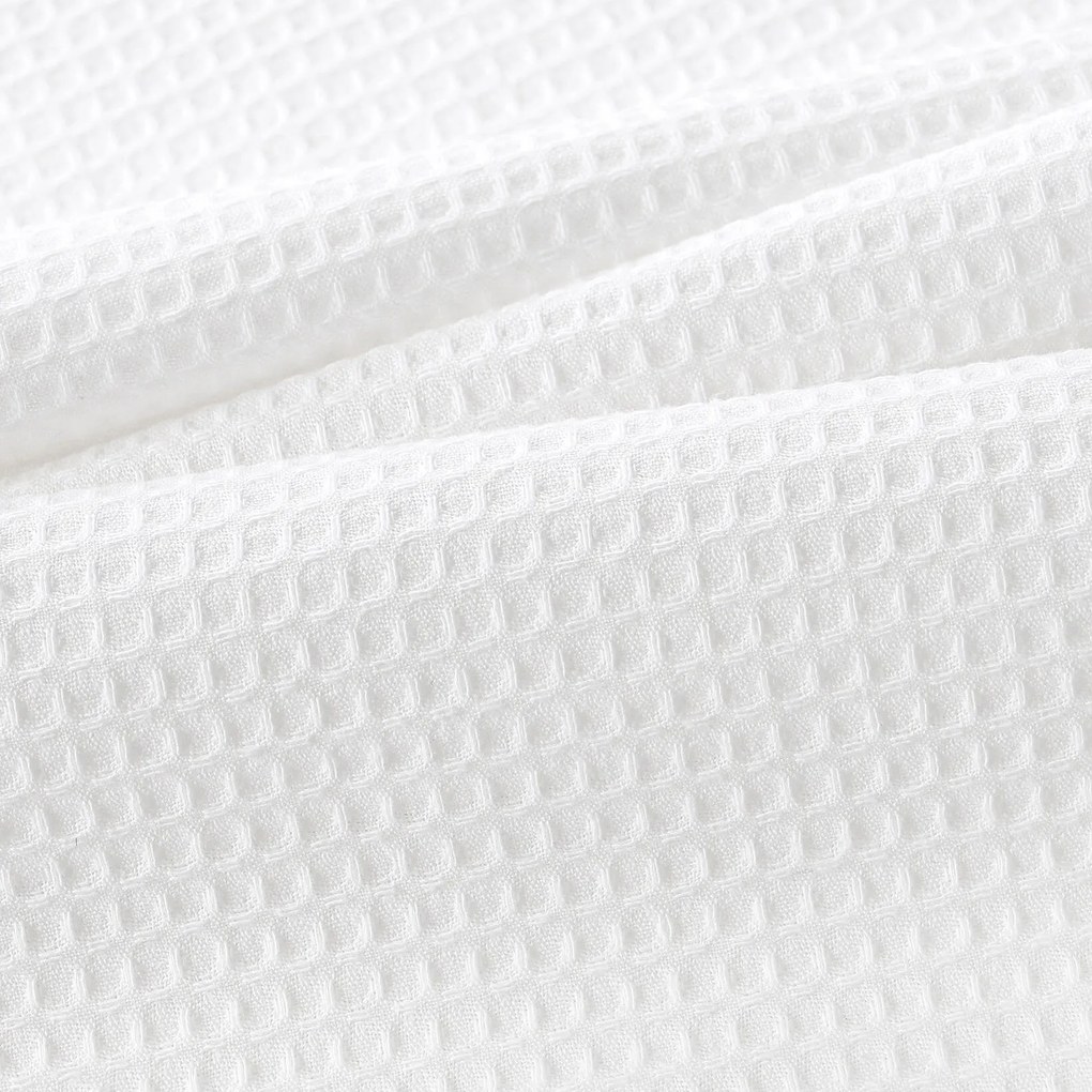 Goldea hímzett waffle konyharuha - pipacsok fehér alapon 50 x 70 cm