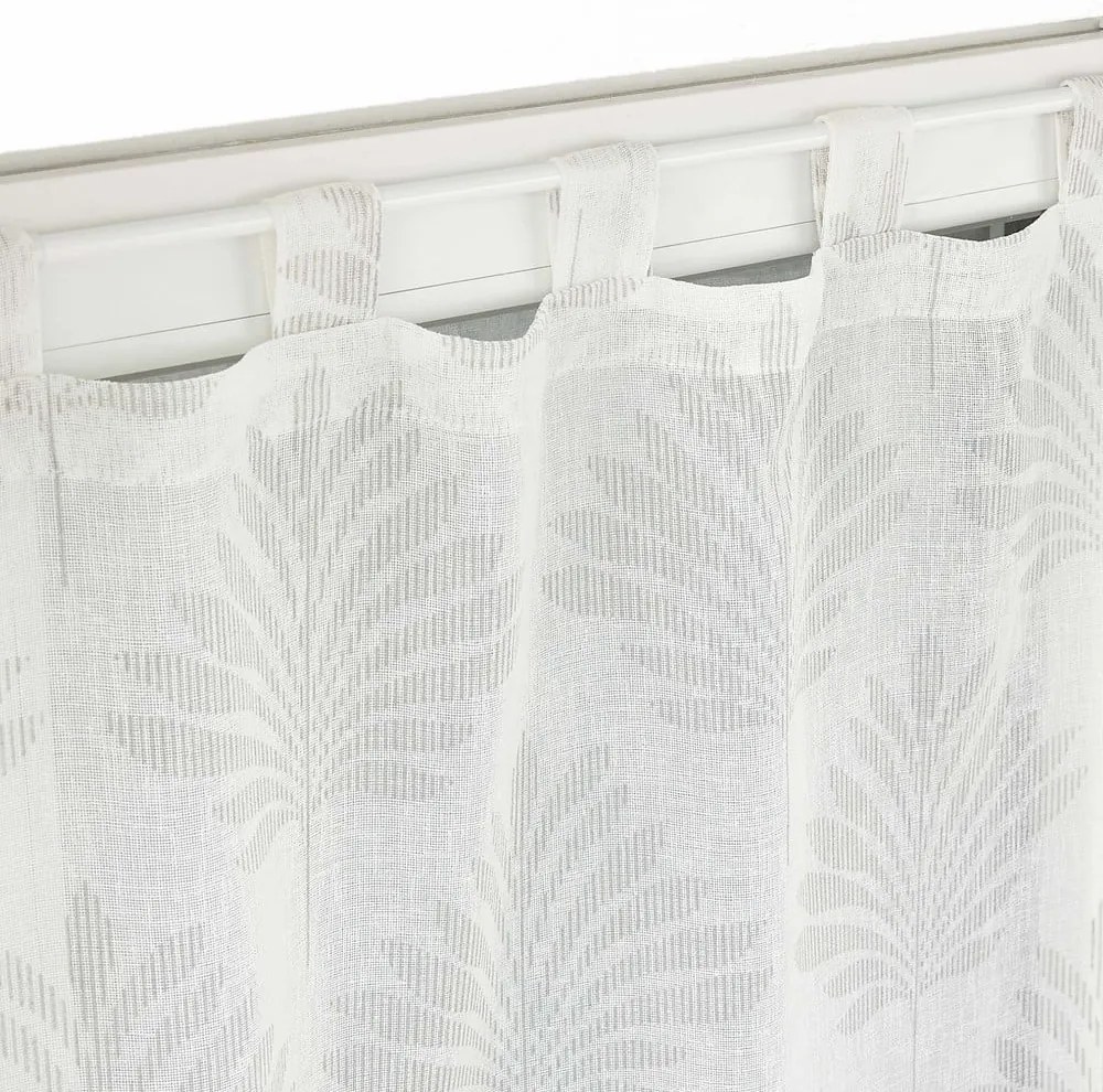 Fehér átlátszó függöny szett 2 db-os 60x90 cm Levita – douceur d'intérieur