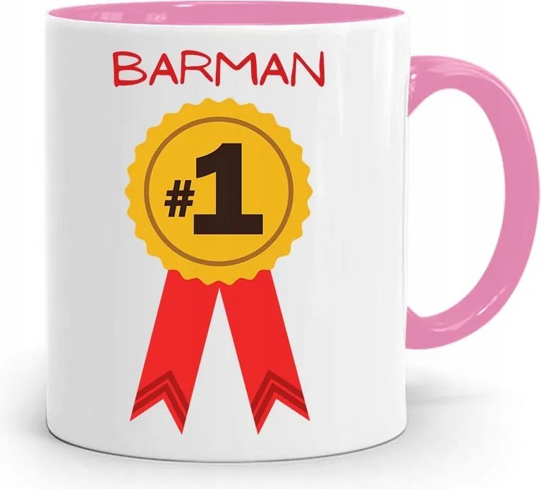 Rózsaszín Bögre Csaposnak Első Számú Ajándék fényképes nyomattal