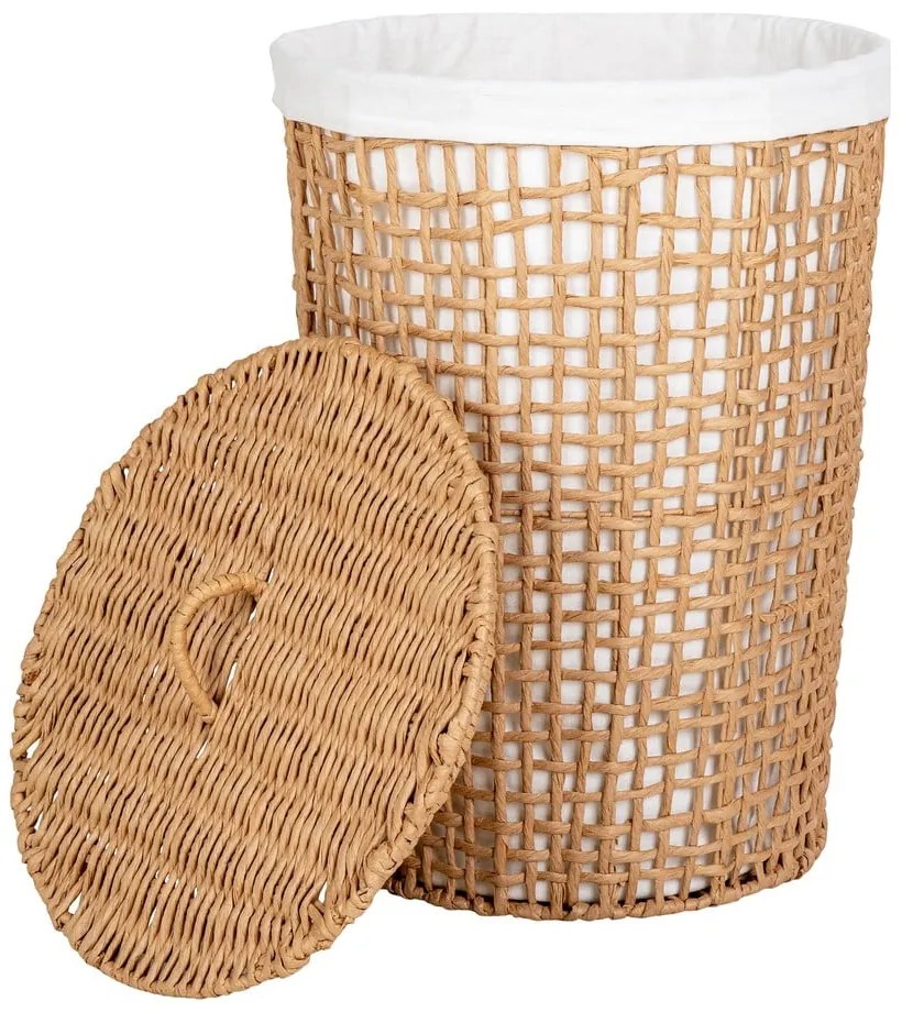 Natúr színű papír szennyeskosár 77 l Pomal – House Nordic